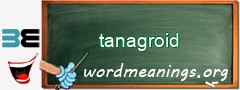 WordMeaning blackboard for tanagroid